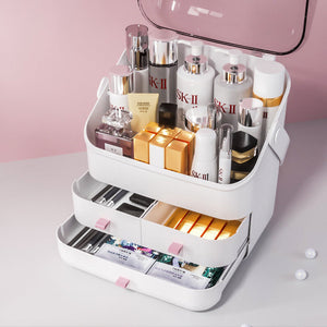 Transform Your Beauty Routine with the Transparent Makeup Vanity Box