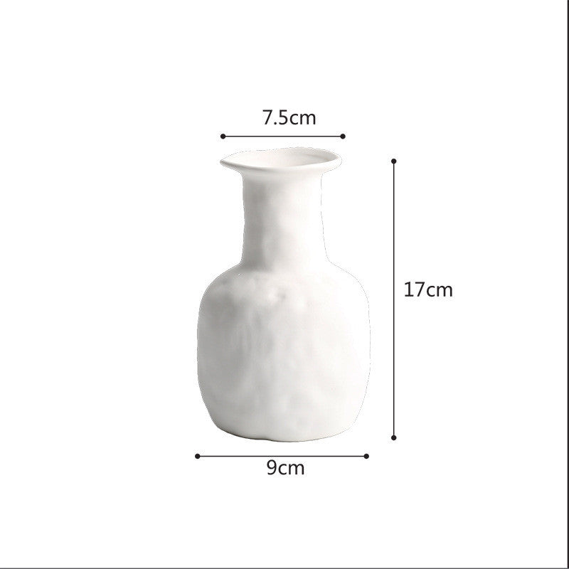 Scandinavian Style Primitive Ceramic Vase Ornament