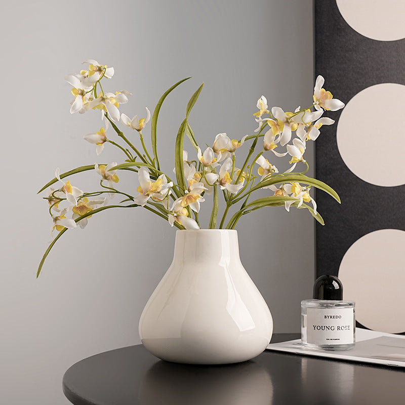 Ceramic Round Belly French High Sense Decorative Household Vases
