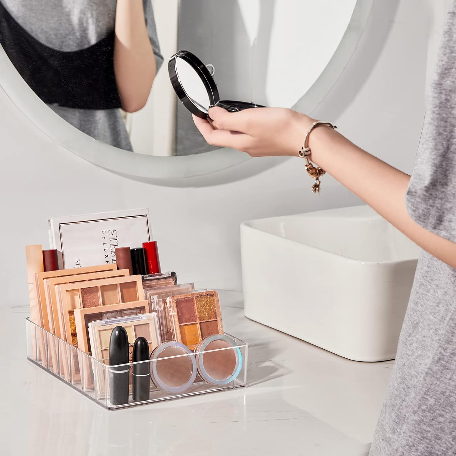 7 Section Makeup Organizer For Lipstick And Eyeshadow