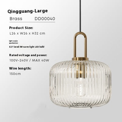 Clear Glass Pumpkin Atmosphere Decorative Light