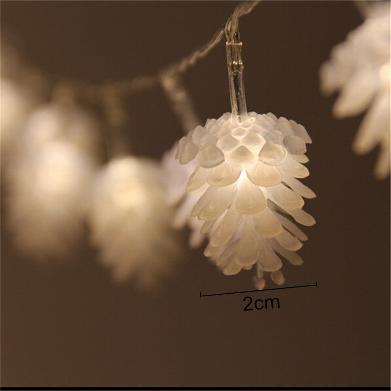 LED Pine Cone String Lights