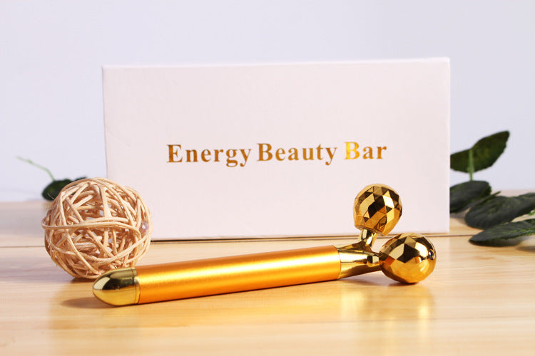 Electric Gold Facial Slimming Roller Stick