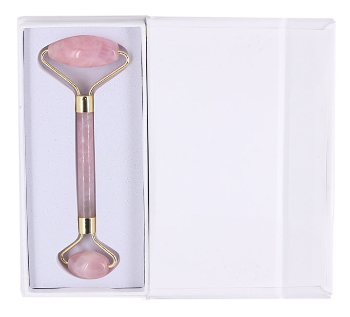 Natural Jade Rose Quartz Face Roller Slimming Lifting Massager