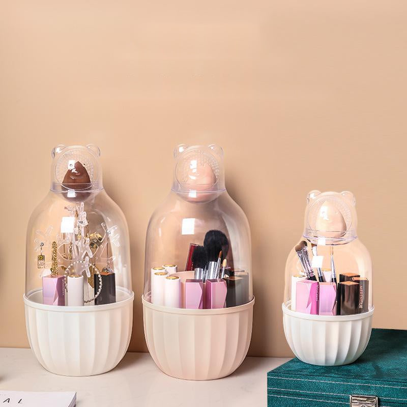 Heart Shaped Lipstick And Makeup Brush Storage Box