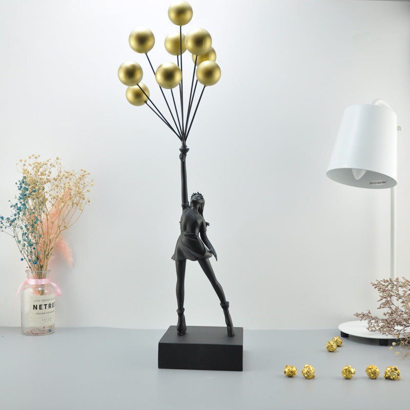 Bubble Girl Character Sculpture Decoration Decoration