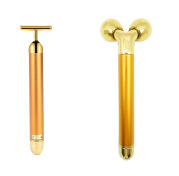 Electric Gold Facial Slimming Roller Stick
