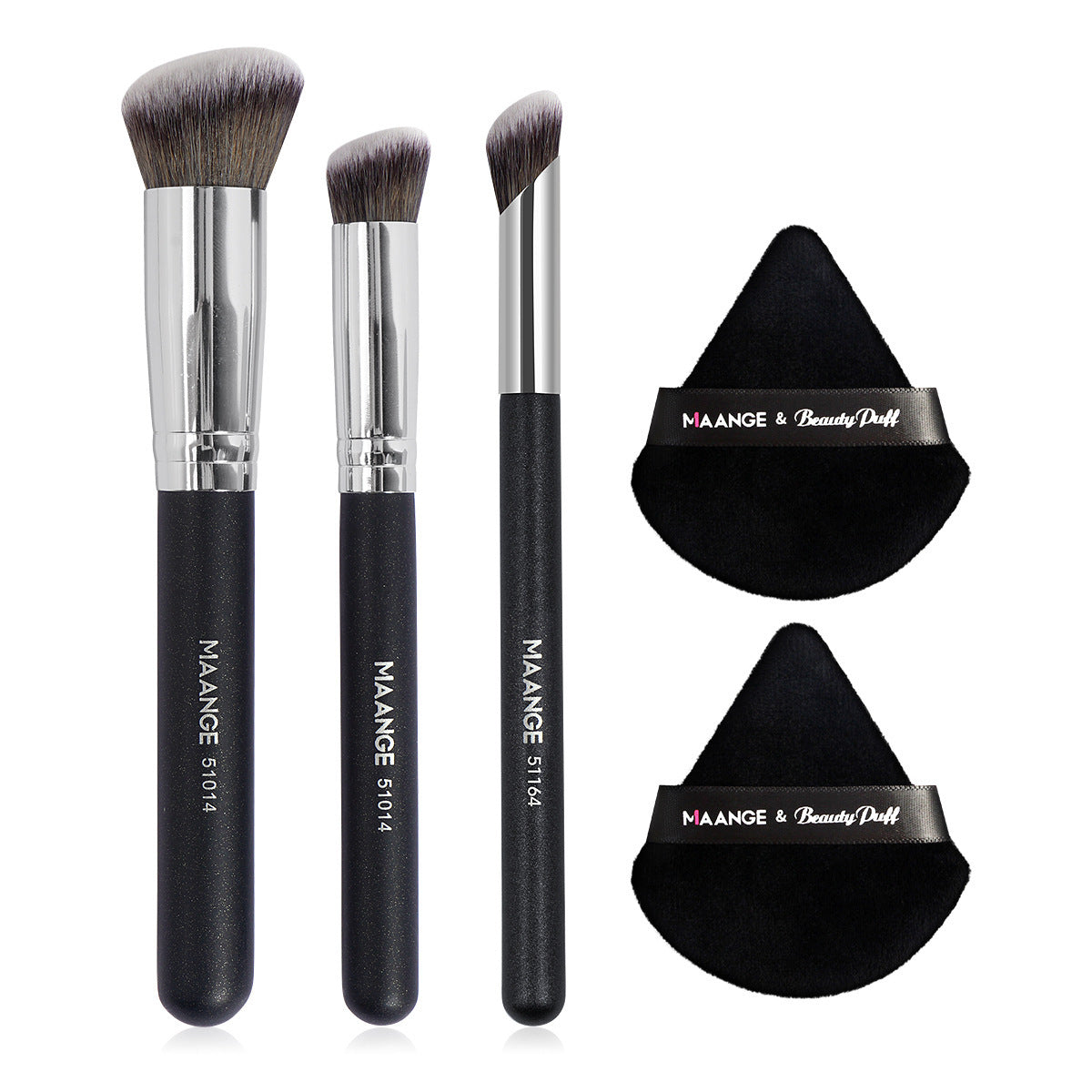 Makeup Brush Triangle Powder Puff Set