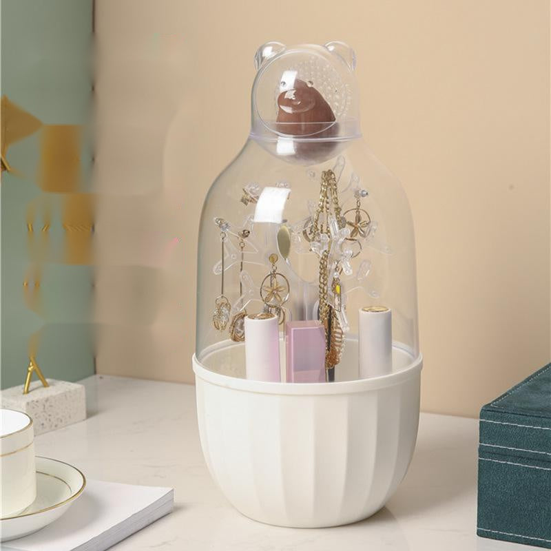 Heart Shaped Lipstick And Makeup Brush Storage Box