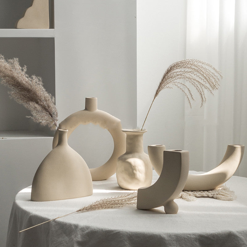 Simplicity Ceramic Vase Dry Flower Home Decor Ornament