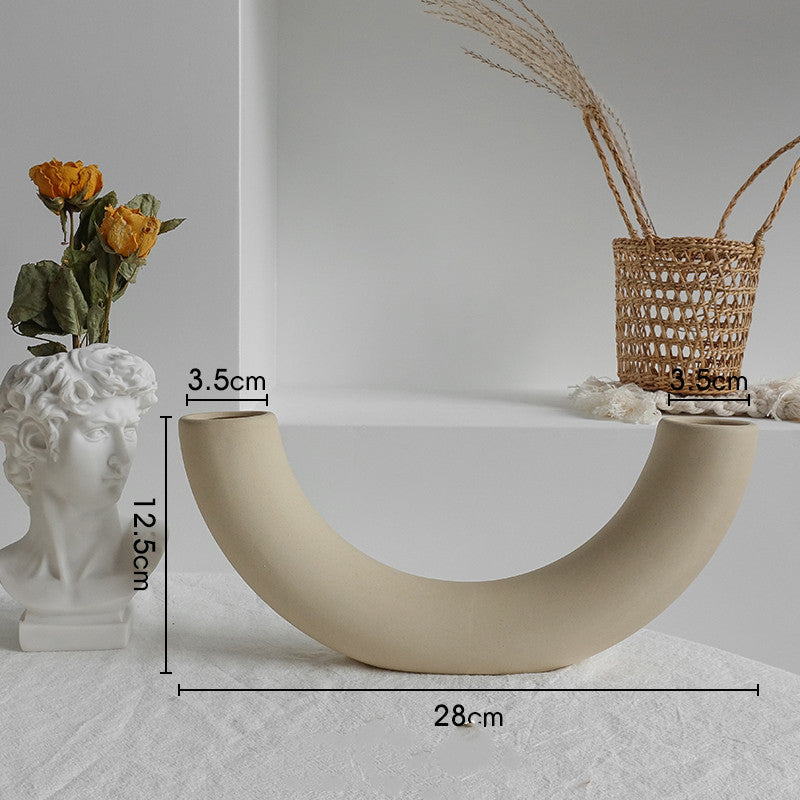 Simplicity Ceramic Vase Dry Flower Home Decor Ornament