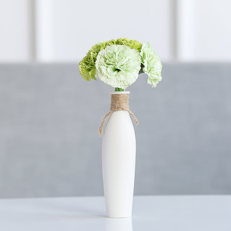 Modern Artificial Flower Arrangement Ceramic Vase Decor