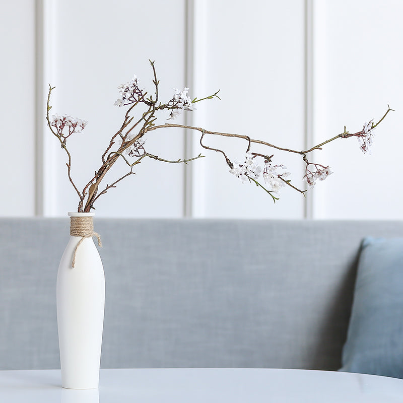 Modern Artificial Flower Arrangement Ceramic Vase Decor