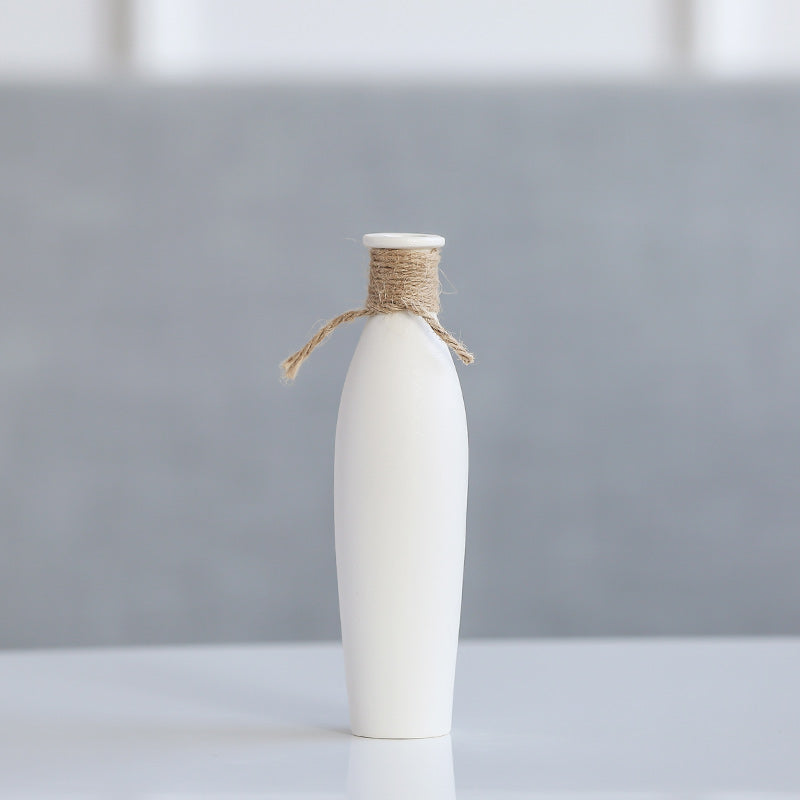 Modern Artificial Flower Arrangement Ceramic Vase Decor