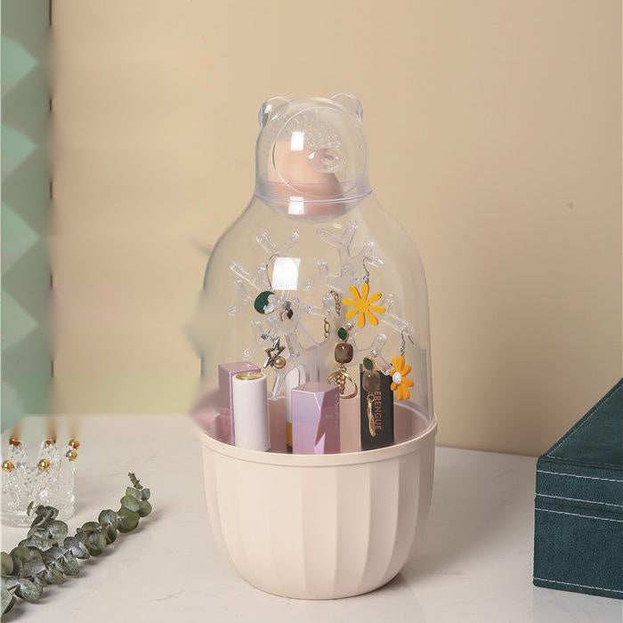 Heart Shaped Lipstick And Makeup Brush Storage Box