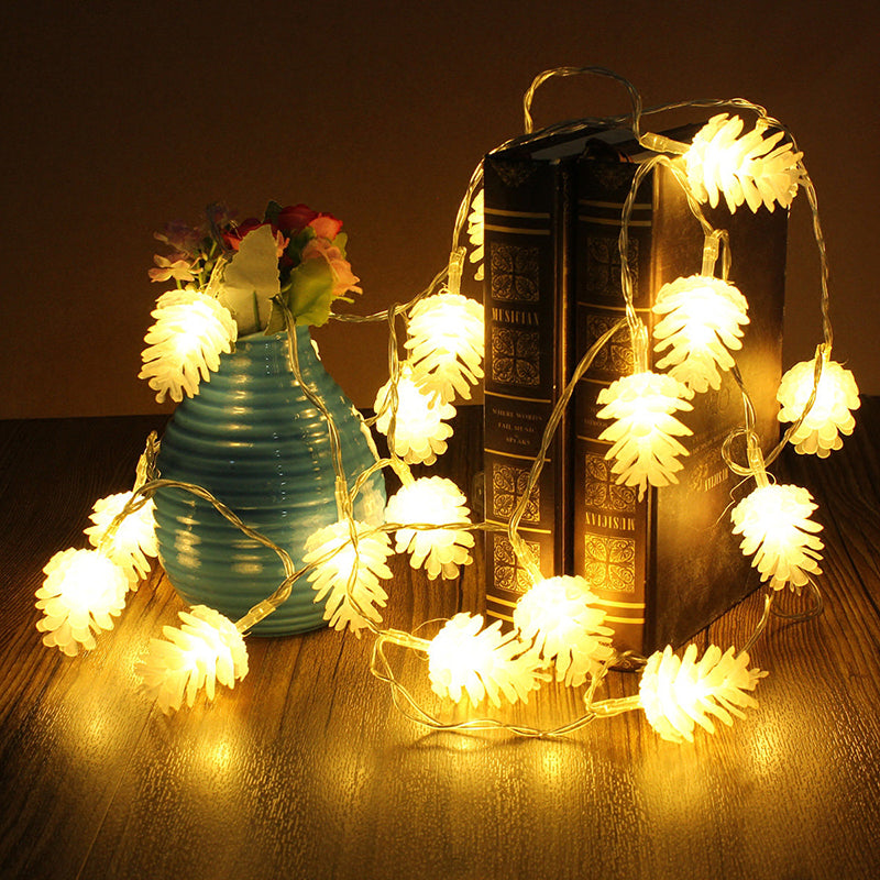 LED Pine Cone String Lights