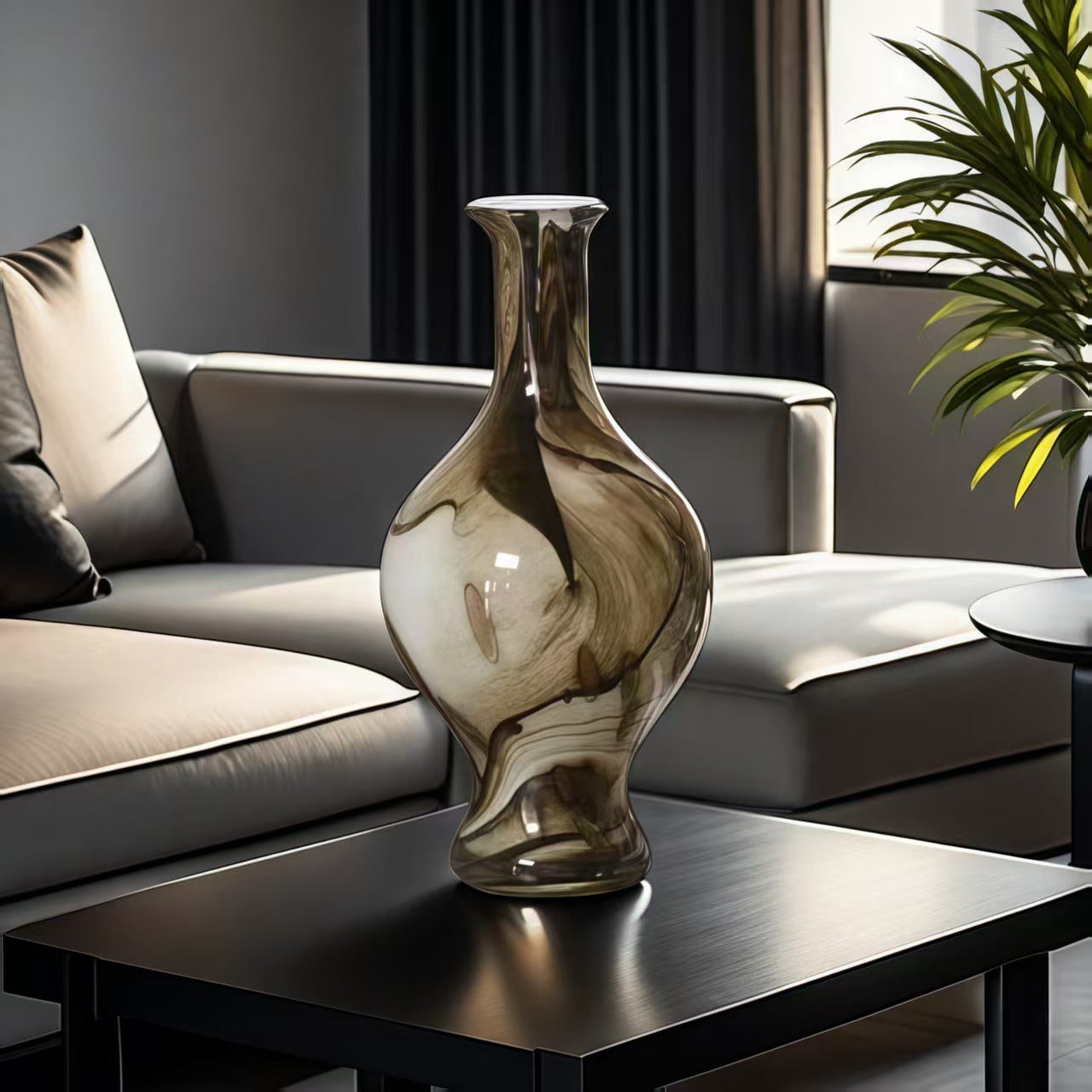 Retro Glass Vase Decorative Ornament