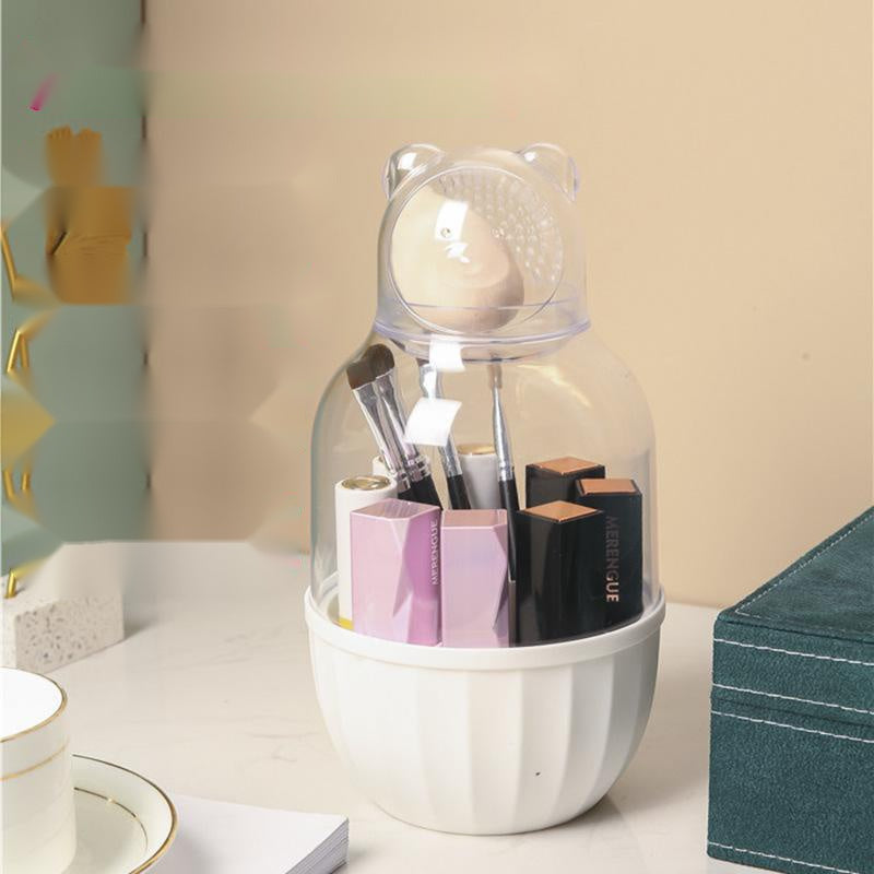 Heart Shaped Lipstick And Makeup Brush Storage Box