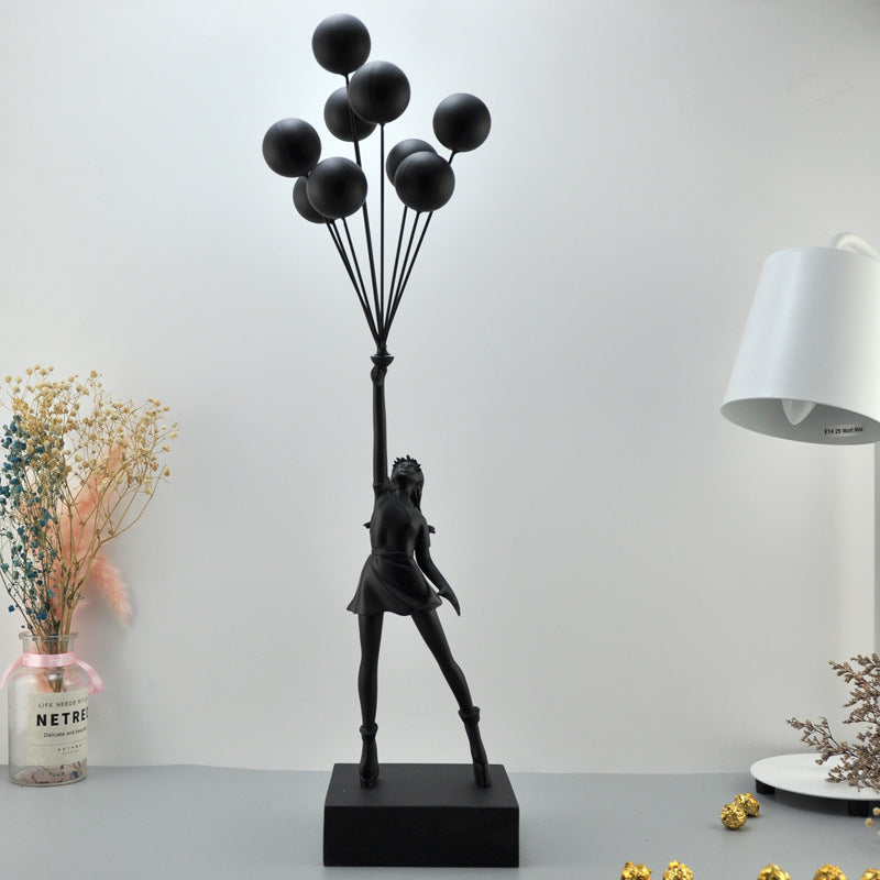 Bubble Girl Character Sculpture Decoration Decoration