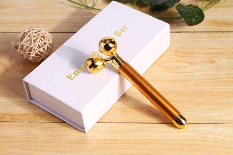 Electric Gold Facial Slimming Roller Stick