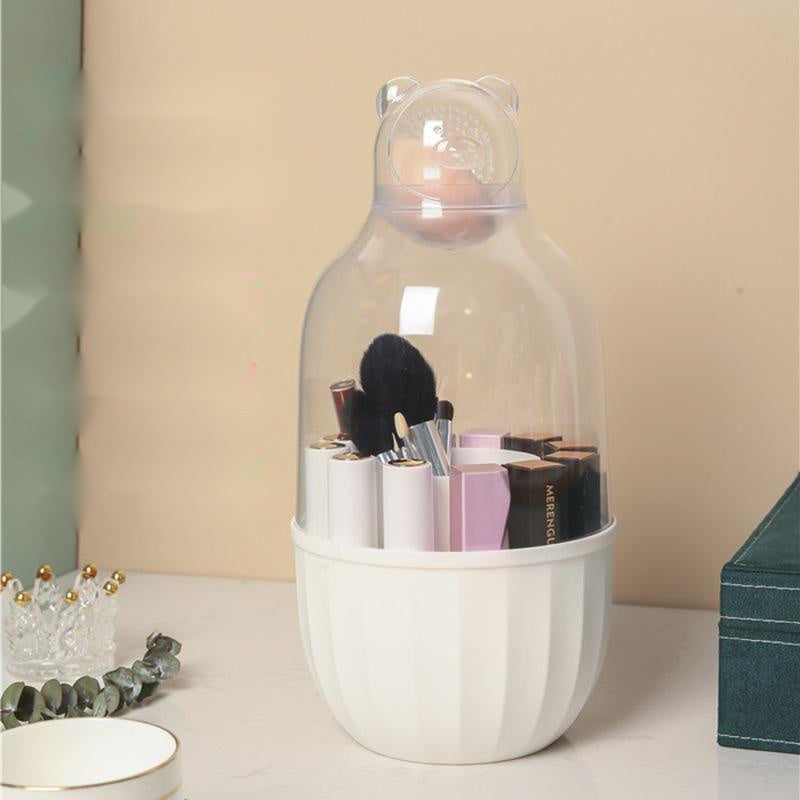Heart Shaped Lipstick And Makeup Brush Storage Box
