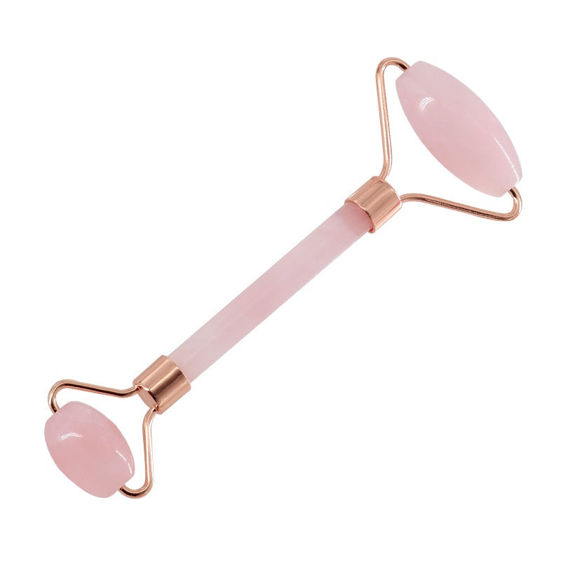 Natural Jade Rose Quartz Face Roller Slimming Lifting Massager
