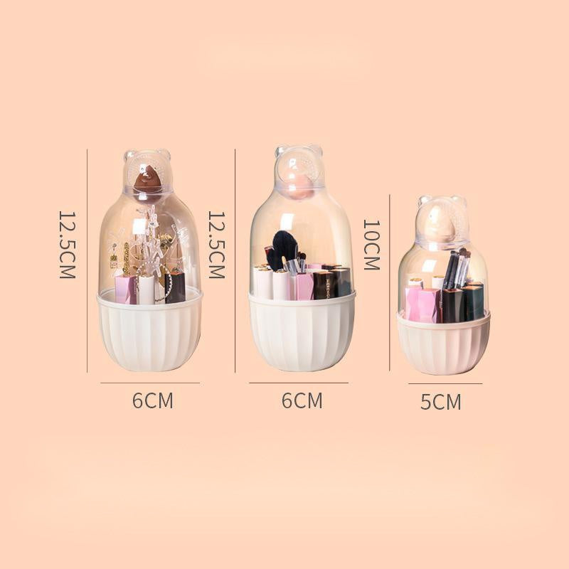 Heart Shaped Lipstick And Makeup Brush Storage Box