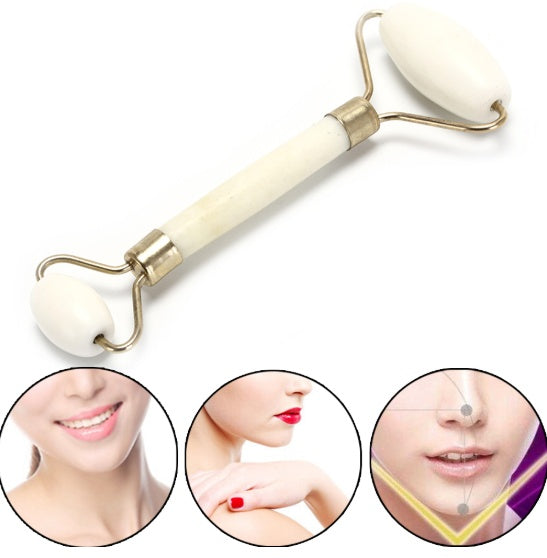 Portable Jade Roller Facial Massage Tool Anti Wrinkle Slimming Care