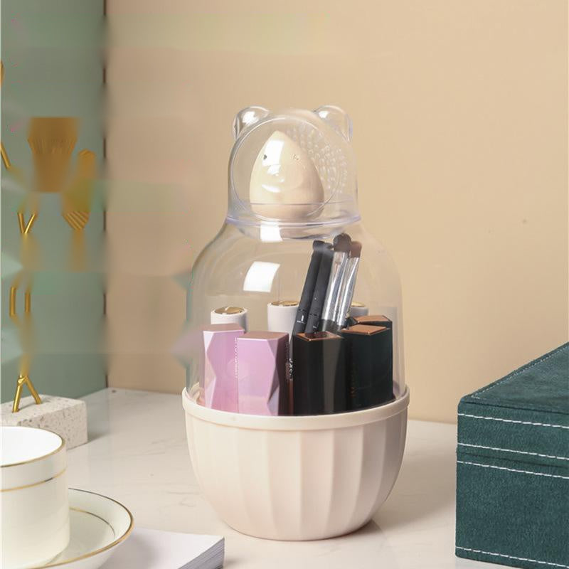 Heart Shaped Lipstick And Makeup Brush Storage Box