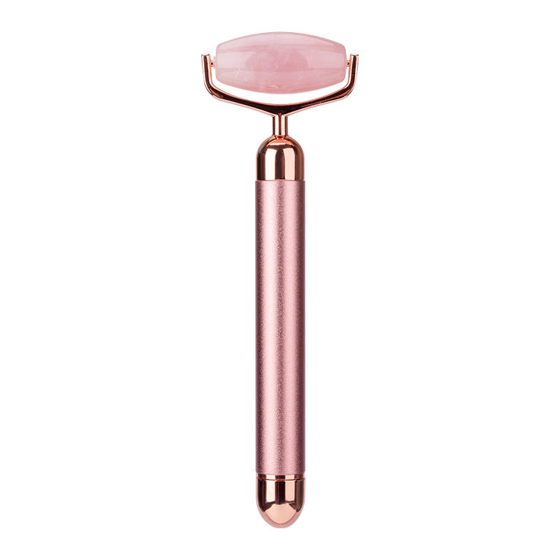 Electric Jade Face Roller Beauty Stick Golden Facial Massager