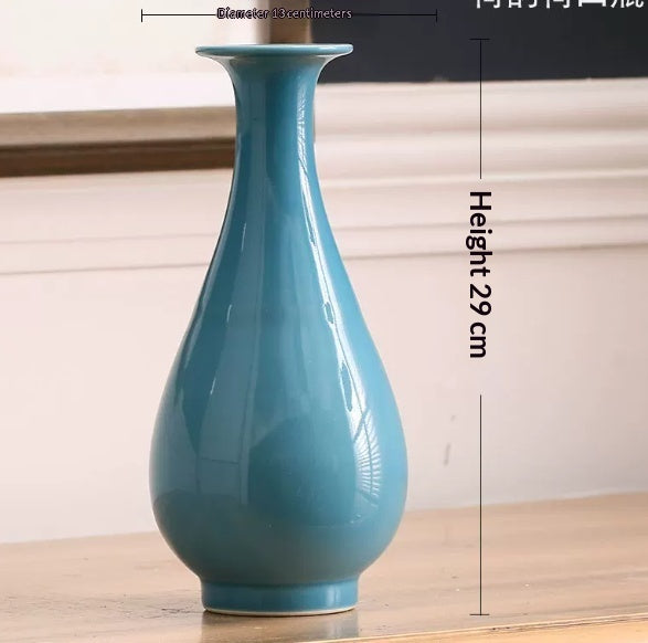 Pink Antique Style Vase Flower Container Living Room Decor