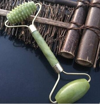 Natural Jade Rose Quartz Face Roller Slimming Lifting Massager