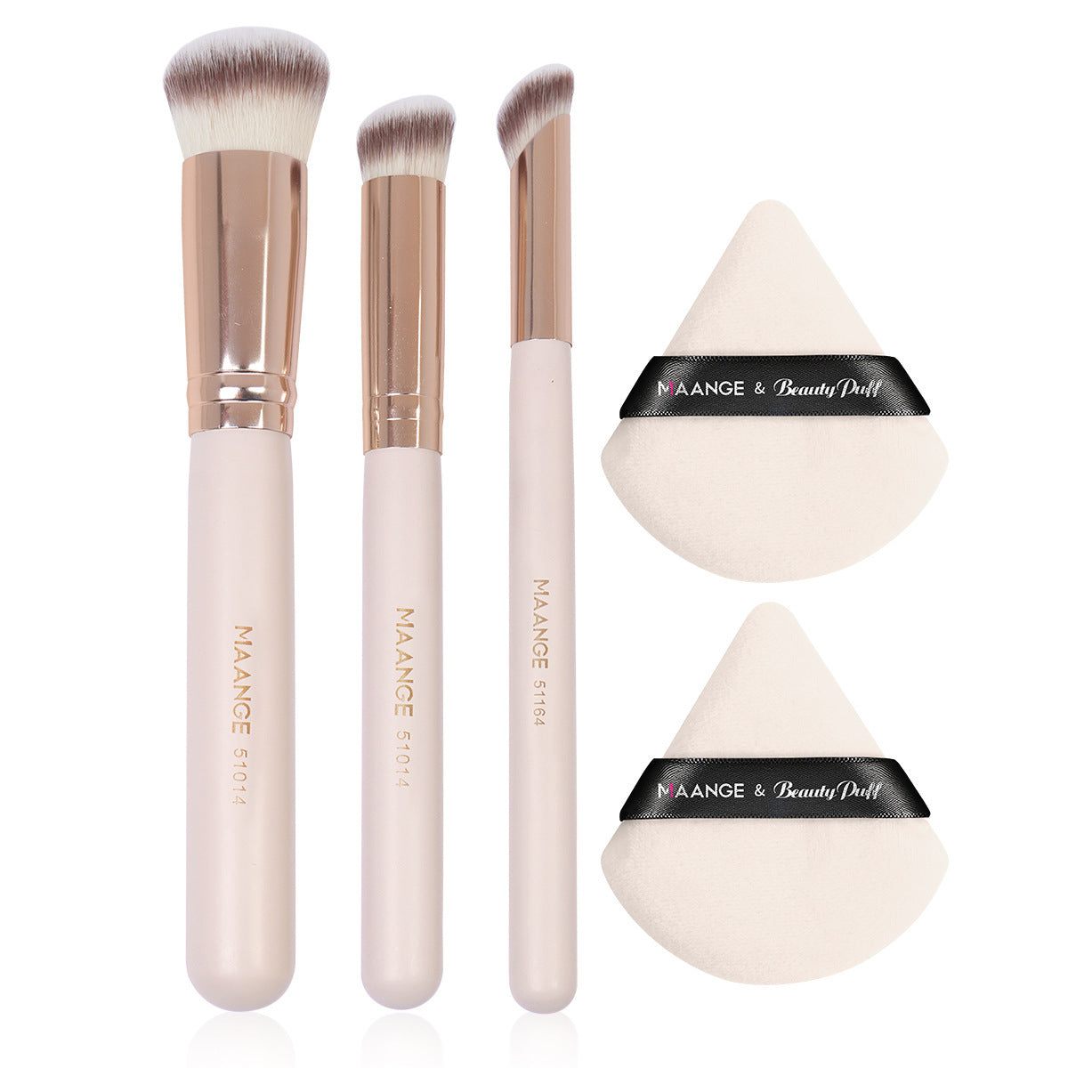 Makeup Brush Triangle Powder Puff Set