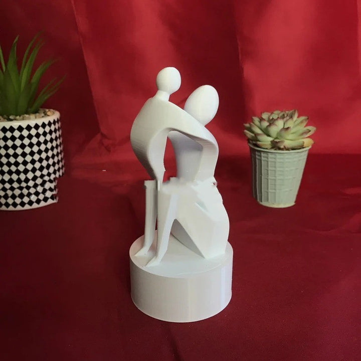 Mother And Baby Decorative Resin Sculpture