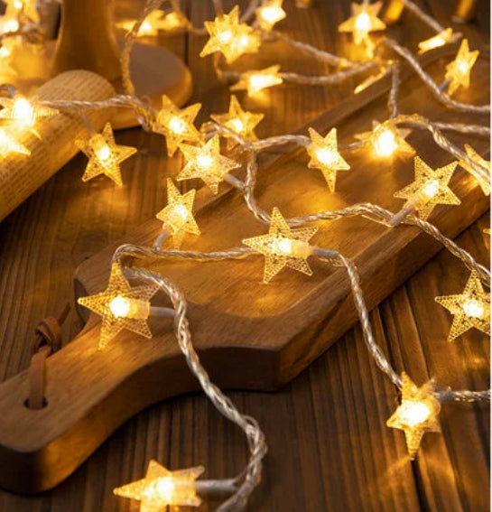 LED Solar Star String Light