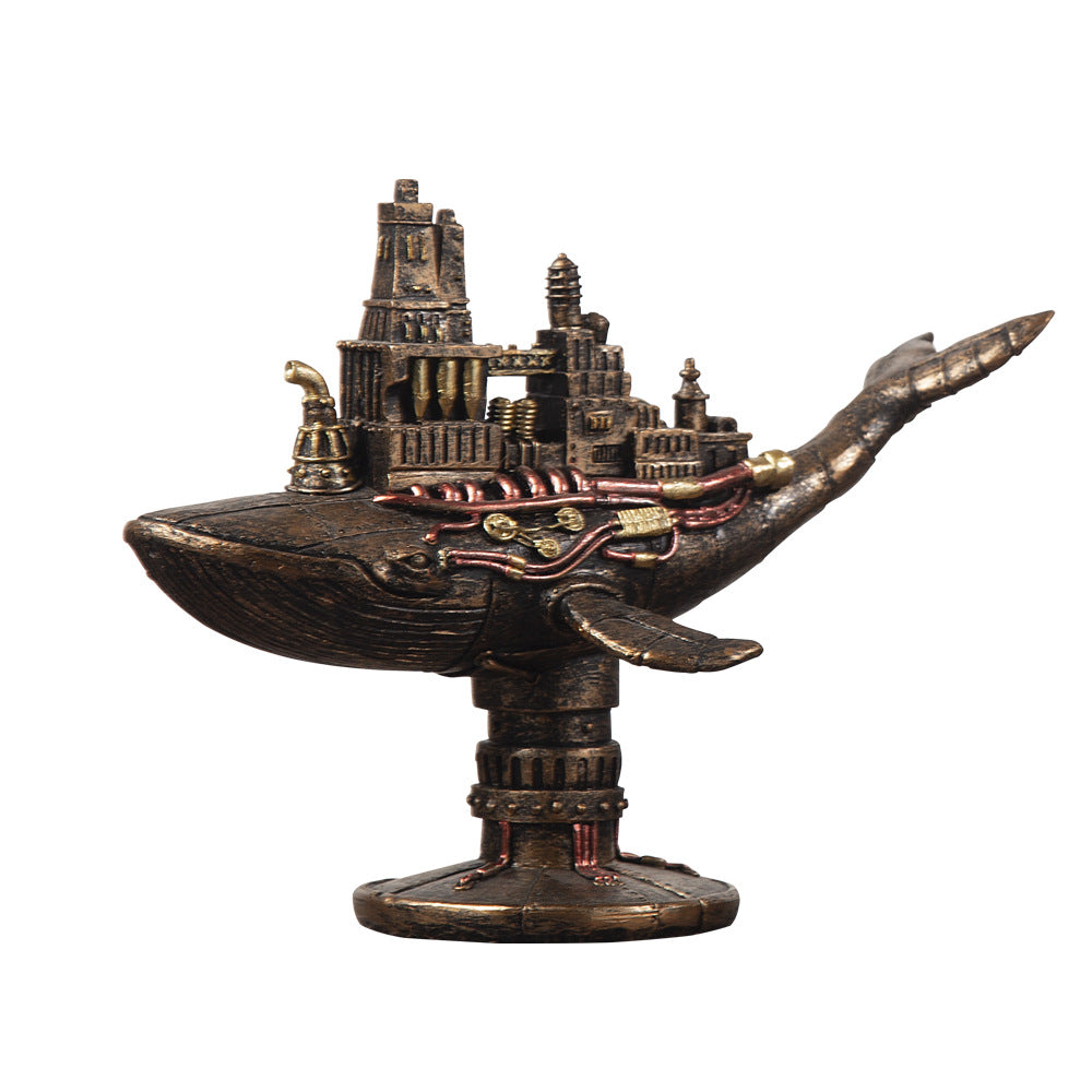 Creative Steam Resin Sculpture Home Wine Cabinet Decoration Artifact