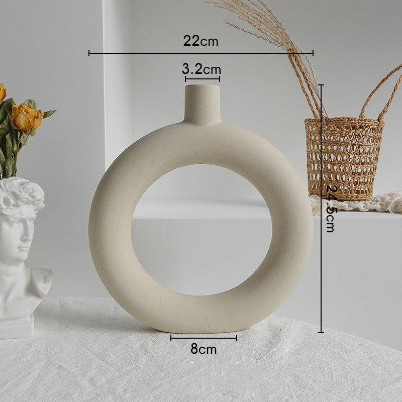 Simplicity Ceramic Vase Dry Flower Home Decor Ornament