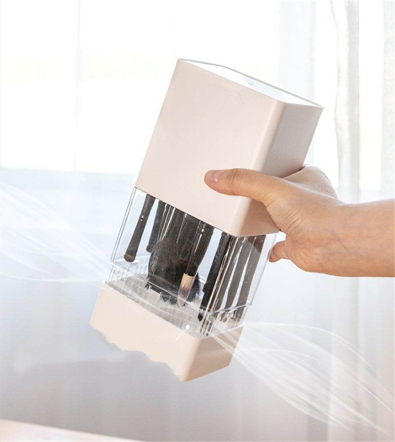 Dustproof Makeup Brush Storage Box For Powder And Eyeshadow Brushes