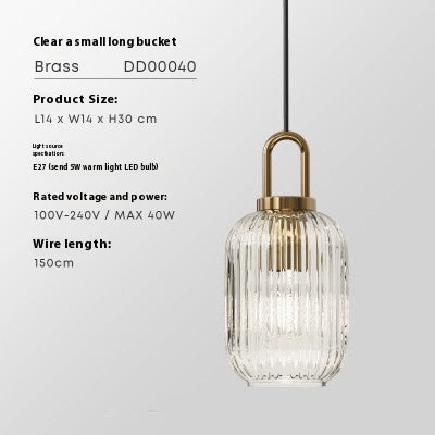 Clear Glass Pumpkin Atmosphere Decorative Light