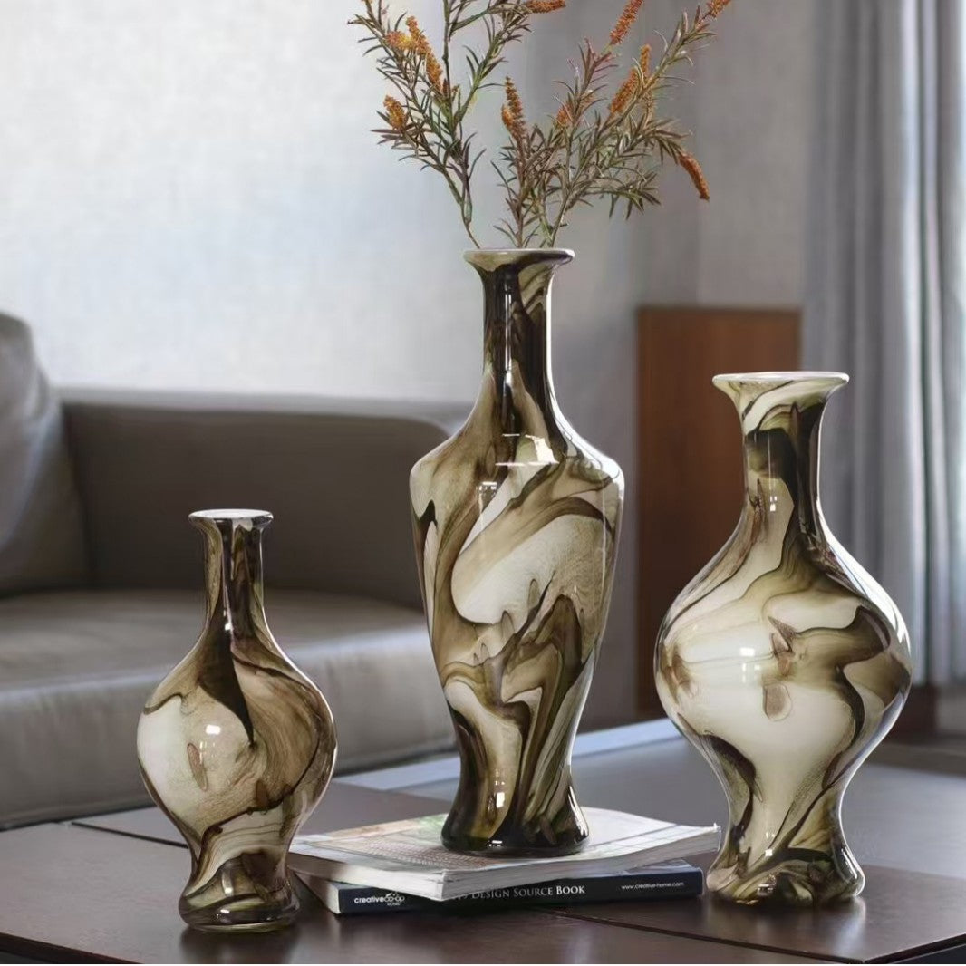 Retro Glass Vase Decorative Ornament