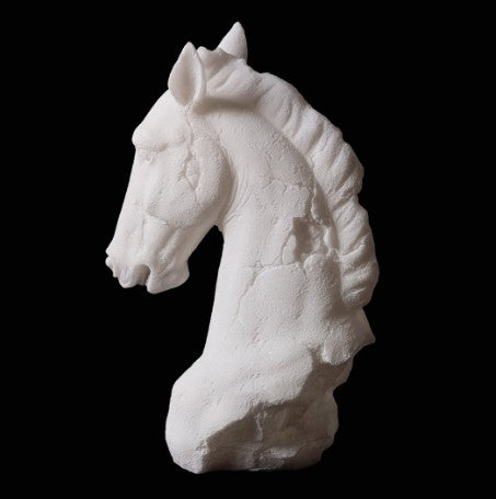 Modern White Horse Head Desktop Decorative Sculpture