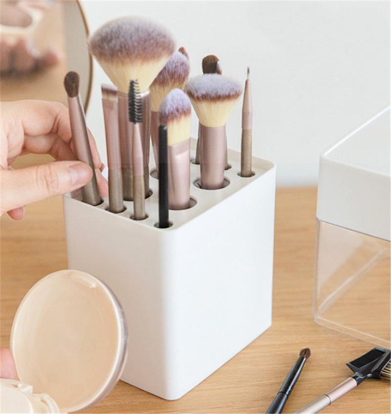 Dustproof Makeup Brush Storage Box For Powder And Eyeshadow Brushes