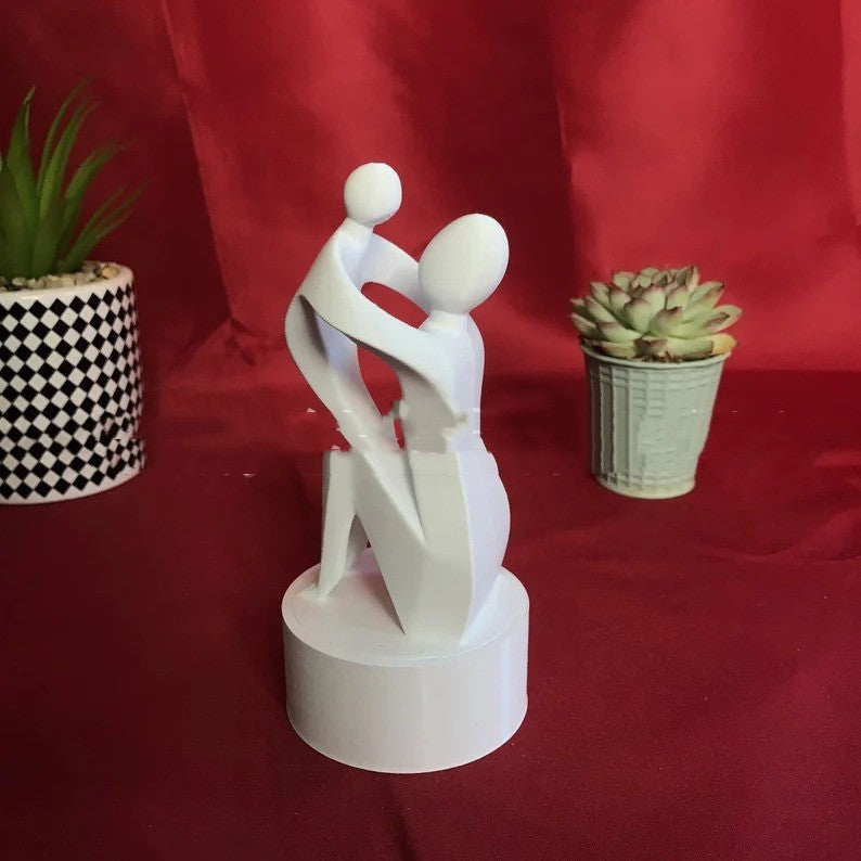 Mother And Baby Decorative Resin Sculpture