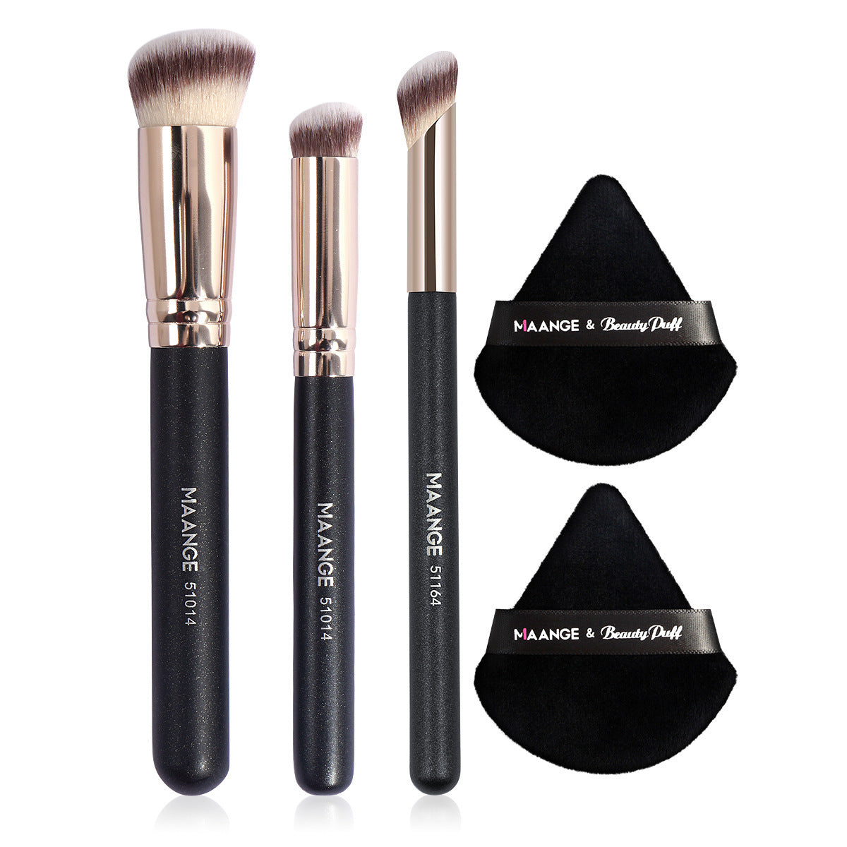 Makeup Brush Triangle Powder Puff Set