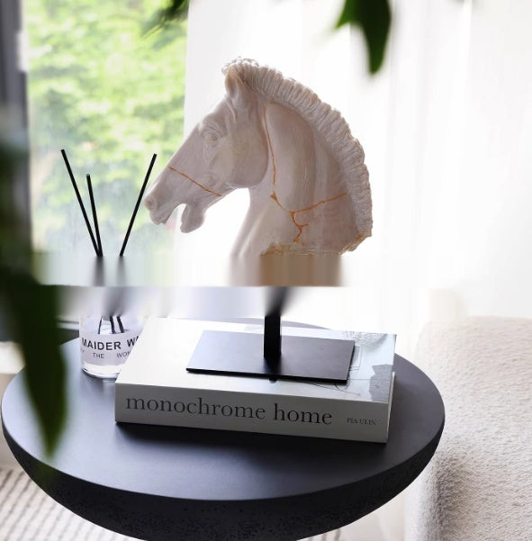 Resin Horse Head Sculpture Home Decor Ornament