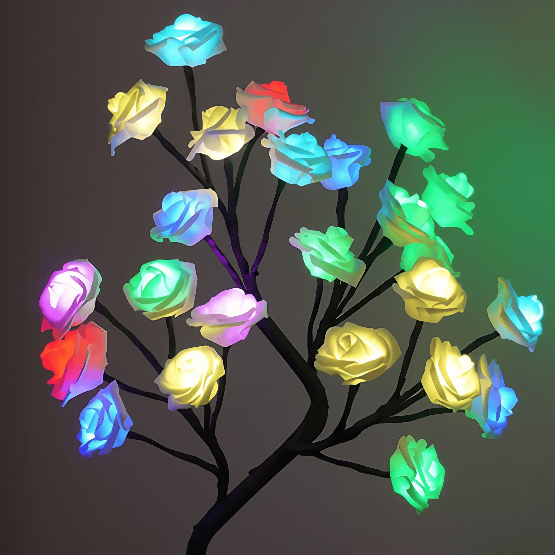 LED Rose Tree Decorative Night Light